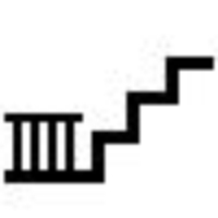 Pictogramme de Pierre Michaud escalier avec plate forme basse_resultat